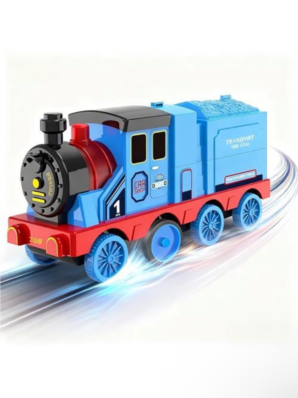 Blue and Red Toy Train Engine - Kids Toys